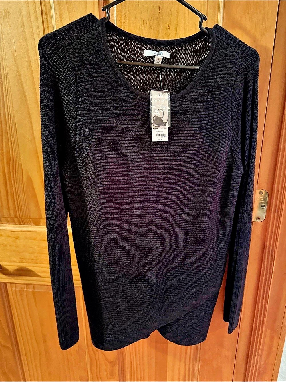 Croft & Barrow Black Knit Sweater